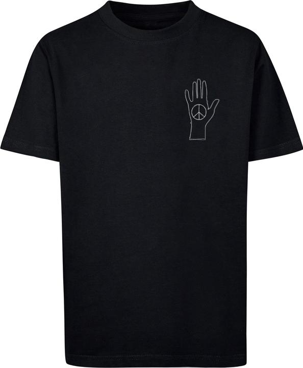 Immagine prodotto Merchcode Peace - Maglietta Basic nera per bambini - 174559 (146, 152)
