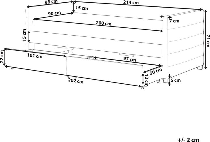 Actual product image Beliani Marray (90 x 200 cm)