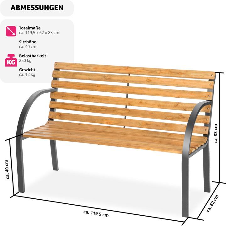 Produktbild tectake Gartenbank Micha