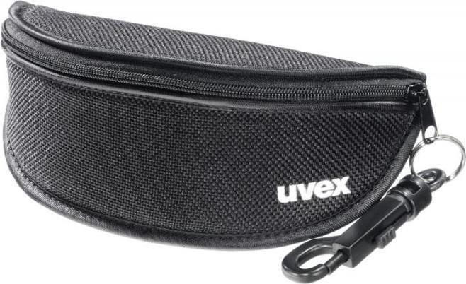 Uvex Safety soft case Brillenetui - Idealer Schutz vor Staub und Kratzern - inkl. Carabineranhänger - black