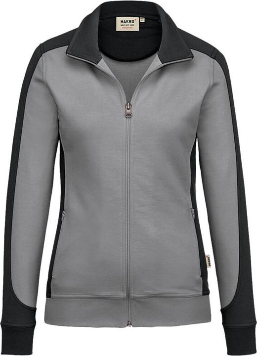 Hakro Damen Sweatjacke Contrast Perf ormance titan/anthrazit Gr.6XL (6XL)