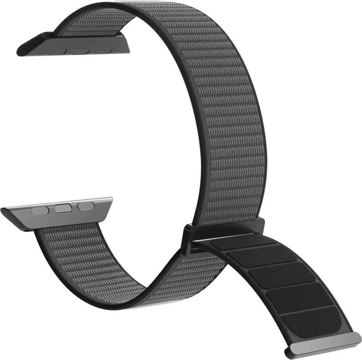 Actual product image Puro Nylon Sport - Pasek do Apple Watch 42/44/45/49 mm (Czarny) (45 mm, 44 mm, 42 mm, 49 mm, Nylon)