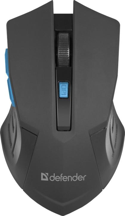 Produktbild Defender MAUS ACCURA MM-275 RF SCHWARZ UND BLAU OPTICAL 1600DPI 6P (Kabellos)