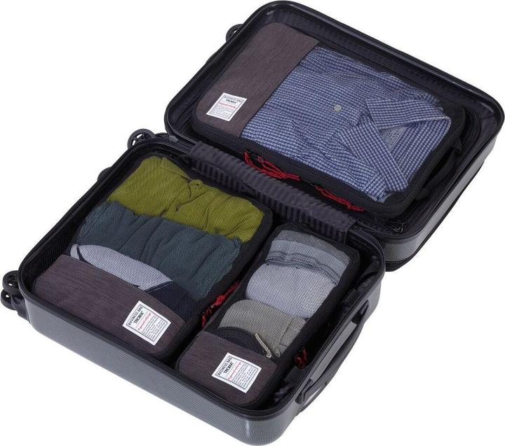 Produktbild Troika BUSINESS PACKING CUBES Reise-Kompressionstaschen Set, grau/schwarz
