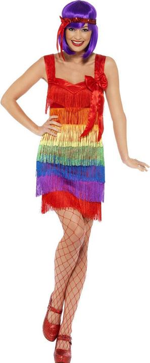 Actual product image Smiffys Charleston Rainbow Flapper Costume (M)