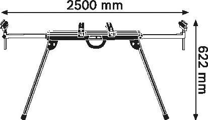 Actual product image Bosch Professional GTA 2500 (39.50 cm, 130 cm)