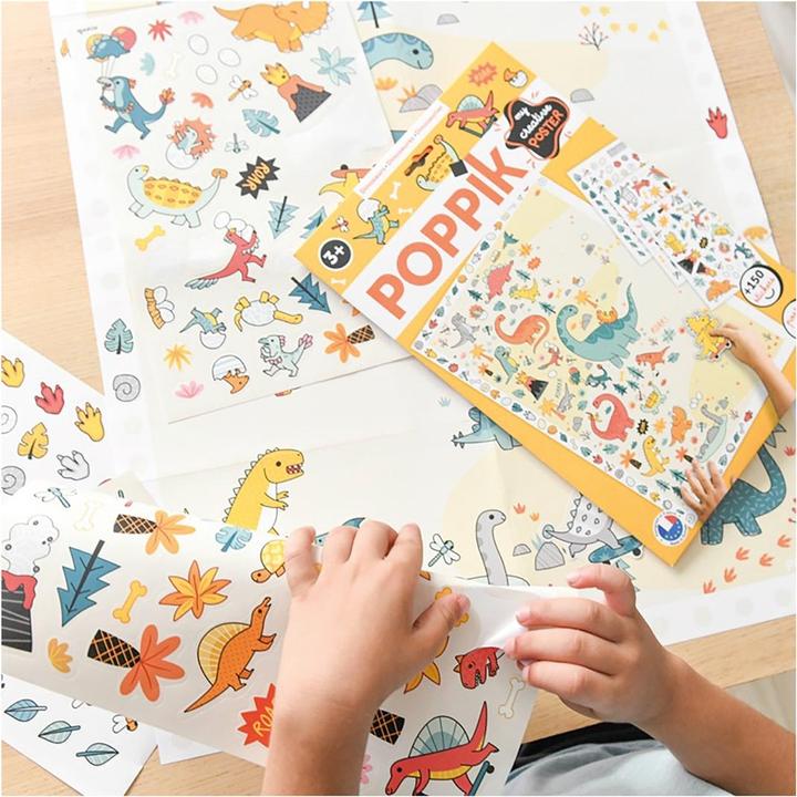 Image du produit Poppik Sticker Poster Créatif Dinosaure