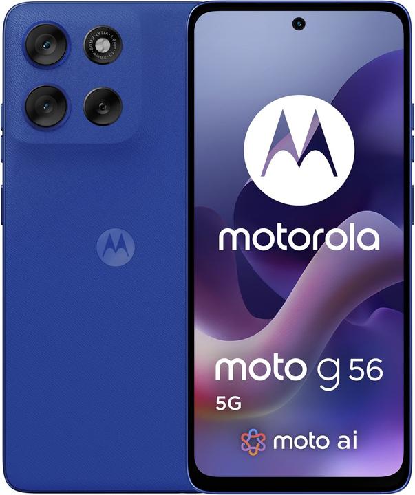 Produktbild Motorola Moto G56 (256 GB, Dazzling Blue, 6.72", Hybrid Dual SIM, 50 Mpx, 5G)