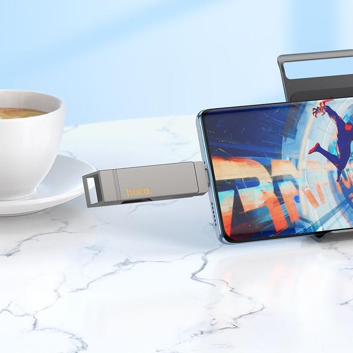 Actual product image Hoco Memory cards pendrive USB A + USB C UD15 256GB USB3.2 (256 GB, USB-A, USB-C)