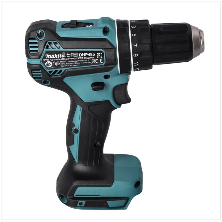 Produktbild Makita DHP 485 RT Akku Schlagbohrschrauber 18 V 50 Nm Brushless + 2x Akku 5,0 Ah + Ladegerät (Akkubetrieb)