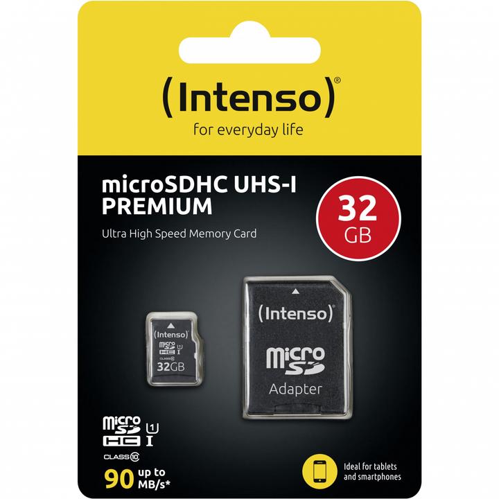 Produktbild Intenso UHS-I Premium (32 GB, microSDHC, U1, UHS-I)