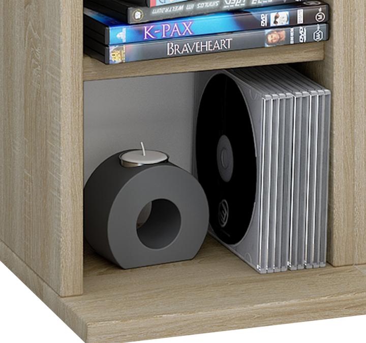 Immagine prodotto VCM Scaffale porta CD e DVD in legno Milano (42 x 20 x 92 cm)