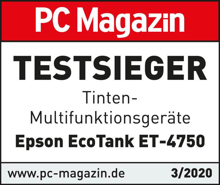 Actual product image Epson ET-4750 EcoTank Unlimited (Ink tank, Colour)