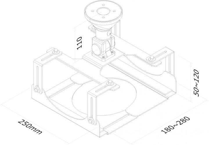 Actual product image Neomounts BEAMER-C300, max.: 15kg /15cm height / (Ceiling)