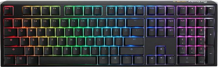 Produktbild Ducky One 3 Classic Black/White Gaming Tastatur, RGB LED - MX-Speed-Silver (DE, Kabelgebunden)