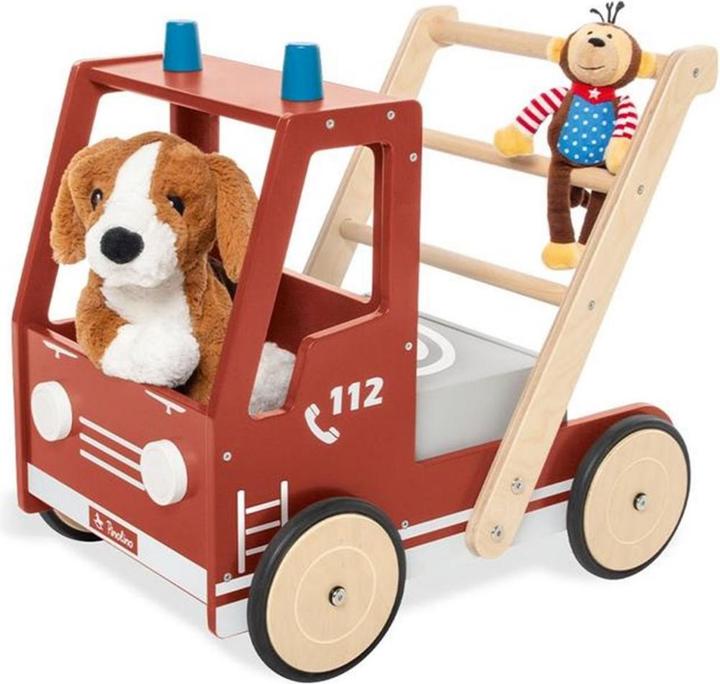 Pinolino Chariot d'apprentissage "Camion de pompiers Fred
