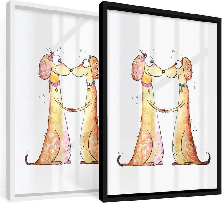 Actual product image Trenddeko Dachshunds in love (30 x 40 cm)