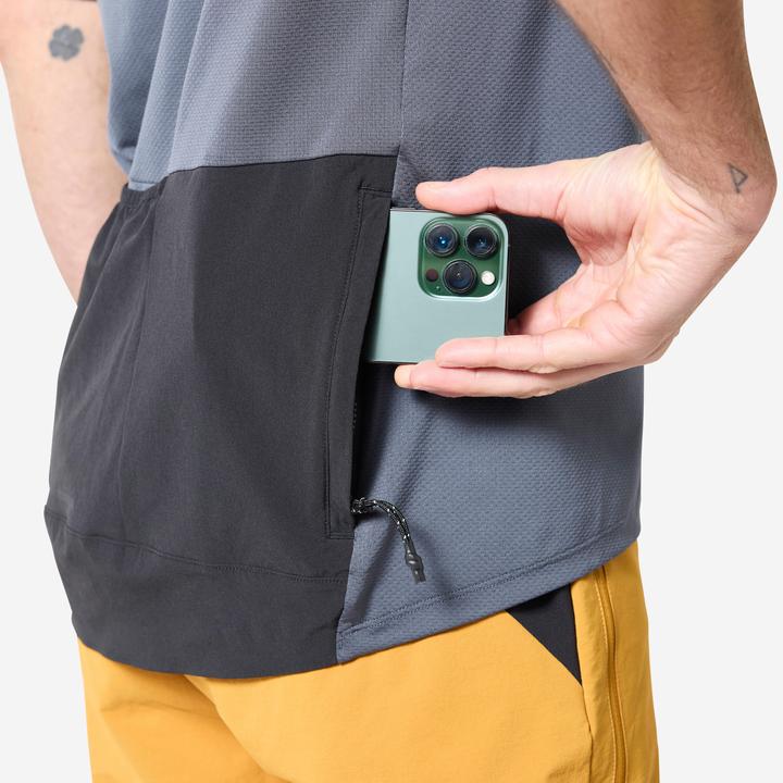 Actual product image Rockrider Radtrikot MTB kurzarm Cargo Herren grau/schwarz (3XL)