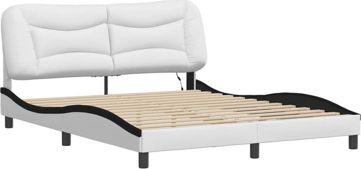 Produktbild VidaXL Bettgestell mit LED Kunstleder (160 x 200 cm)