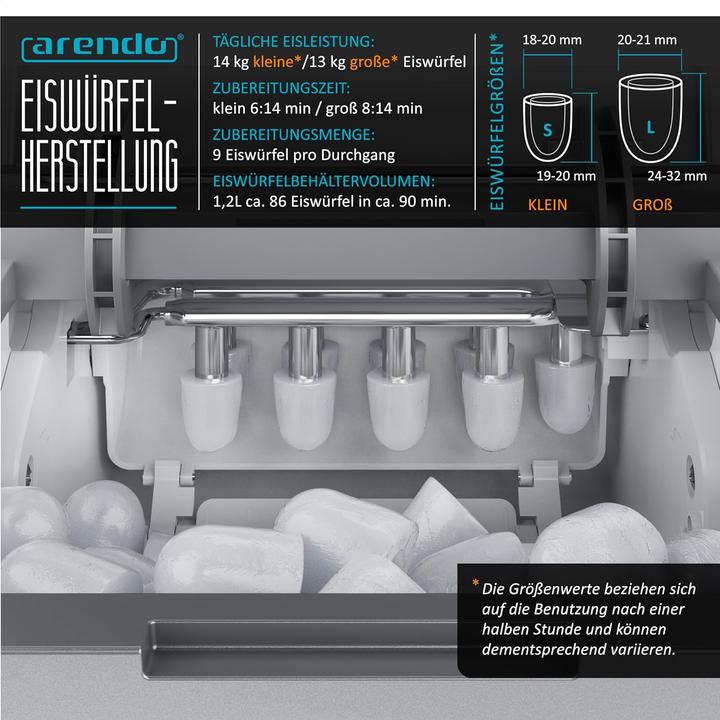 Actual product image Arendo Eiswürfelmaschine