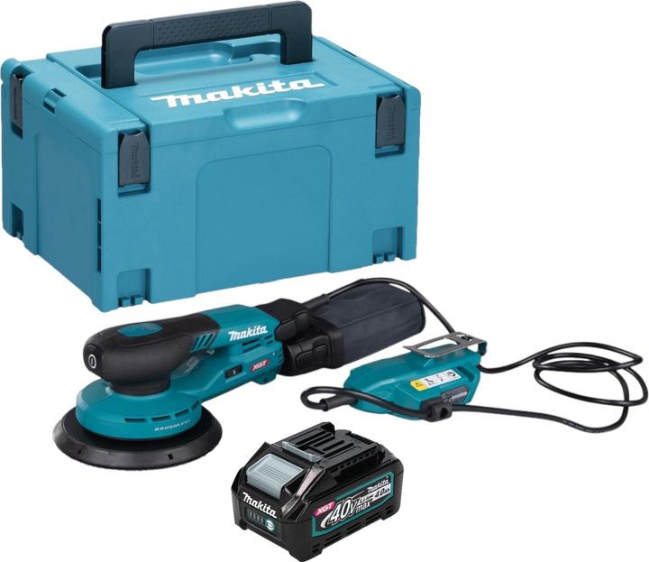 Makita BO 002 CGM101 Akku Exzenterschleifer 40 V max. 150 mm 5,0 mm Hub Brushless + 1x Akku 4,0 Ah (Exzenterschleifer)