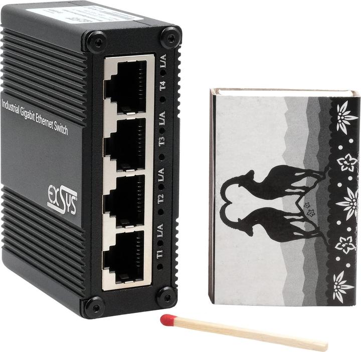 Image du produit Exsys Industrial Ethernet Micro Switch 5x 1 Gbit/s (5 Ports)