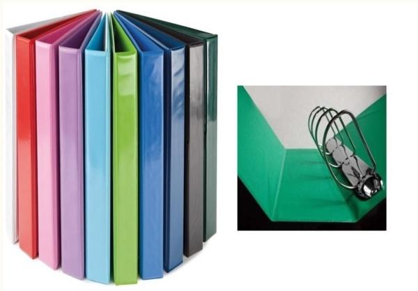 Actual product image Panta Plast 4-ring binder A4 25mm black (283053) (A4, 25 mm)