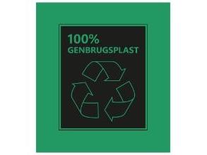 Actual product image CaterSource Spandepose 40 ltr 600x600mm 15 my w/fals komp MDPE 100% genbrug Grøn,15 rl x 50 stk/krt (50 x, 40 l)