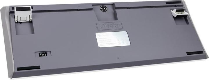 Actual product image Ducky One 3 Mist Grey TKL Gaming Keyboard, RGB LED - MX-Speed-Silver (US) (US, Cable)
