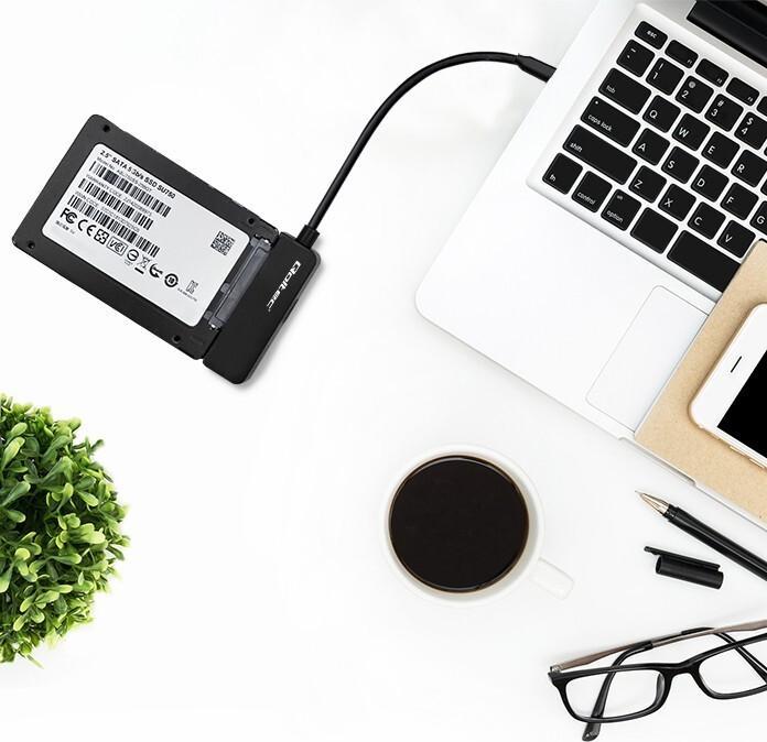 Actual product image Qoltec SATA adapter for 2.5" SSD HDD, USB C, 2TB