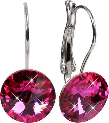 Actual product image Levien Elegant Rivoli Fuchsia earrings (L)