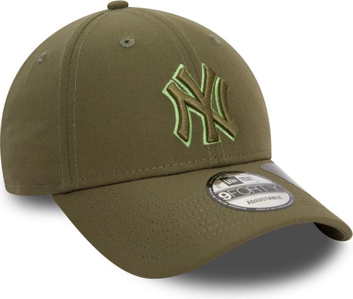 Produktbild New Era 9Forty Strapback Cap - OUTLINE New York Yankees oliv