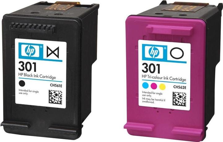 Actual product image HP 301 2-pack (M, FC, C, Y)