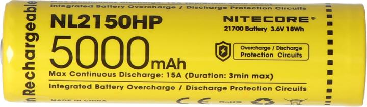 Actual product image Nitecore Li-Ion Akku Typ 21700 - 5000mAh - NL2150HP