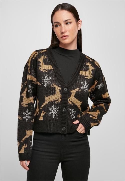Image du produit Urban Classics Cardigan de Noël court et surdimensionné pour femmes (M)