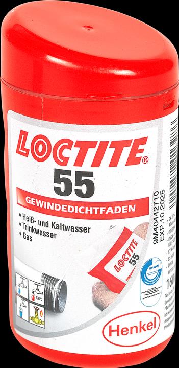 Loctite Gewindedichtfaden 55 (0.13 kg, White, 160 ml)