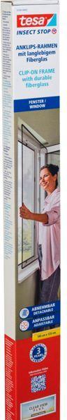Actual product image tesa Clip-on insect screen clip-on frame for windows (120 x 140 cm)