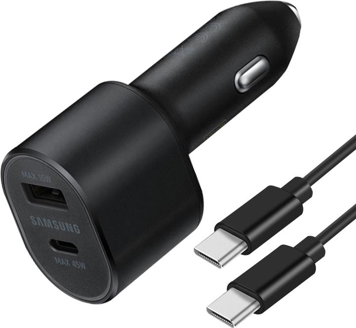 Produktbild Samsung DUAL FAST CAR CHARGER 45W & 15W EP-L5300XB BLACK