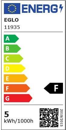 Energie-Label EGLO Leuchtmittel (E27, 4.90 W, 470 lm, 1 x, D)