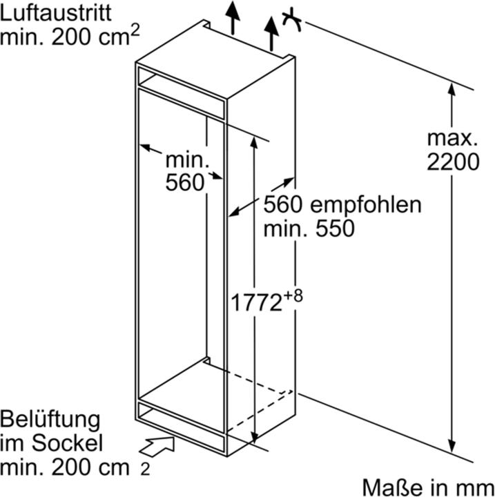Actual product image Bosch Hausgeräte KIS86AFE0 (266 l)