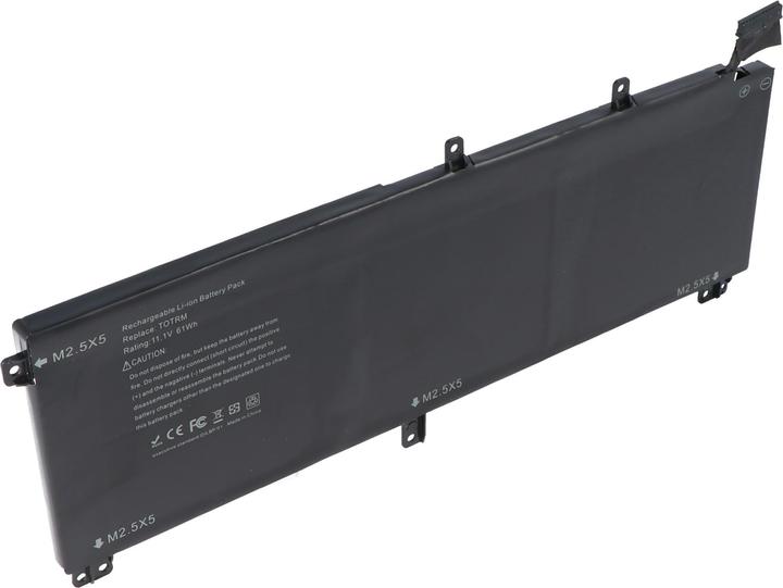 Actual product image AccuCell Akku passend für Dell XPS 15 9530, H76MY, Li-Polymer, 11,1V, 5500mAh, 61,0Wh, built-in (5500 mAh)