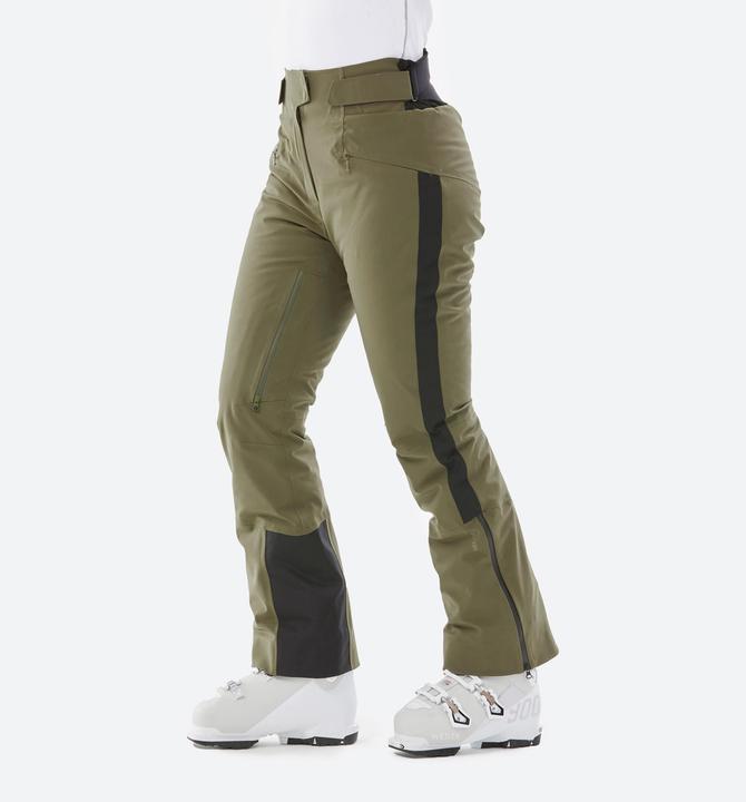 Actual product image Wedze Women's breathable ski trousers with freedom of movement - 980 khaki (40)