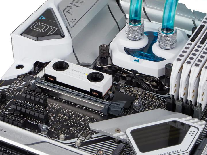 Produktbild Corsair M.2 water block, XM2 2280 White