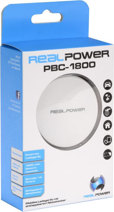 Immagine prodotto RealPower PBC-1800 (1800 mAh, 6.66 Wh)