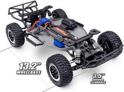 Actual product image Traxxas SC.TRUCK SLASH HD 1:10 2WD EP RTR BLUE w/USB-C Charger & Battery (RTR Ready-to-Run)