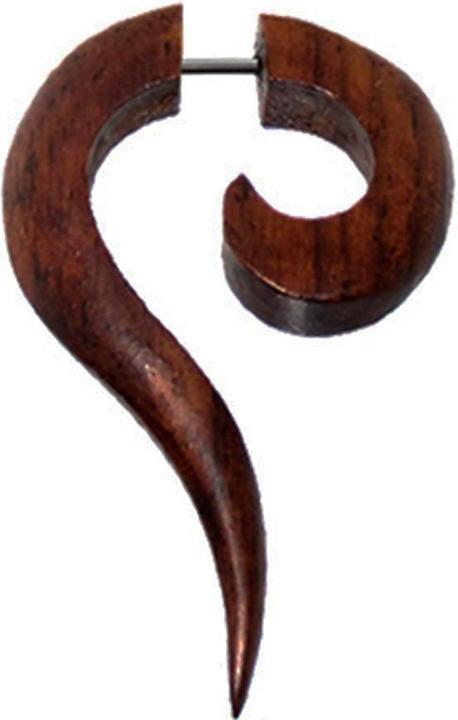 Produktbild Star Piercing Fake Spirale Haken aus Sonoholz (ohne Messing, Organisch)