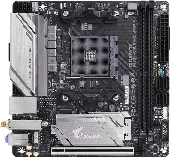 Produktbild Gigabyte B450 I Aorus Pro WiFi (AM4, AMD B450, Mini-ITX)