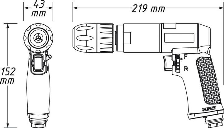Productafbeelding HAZET Pneumatische boor 9030 P-1 (Elektrische stroom)