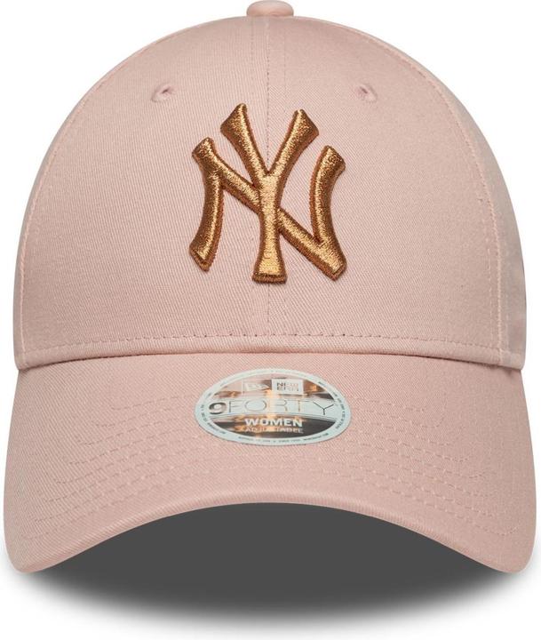 Actual product image New Era 9Forty Damen Cap - Metallic New York Yankees Rosa