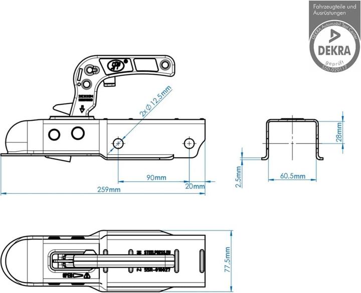 Image du produit ProPlus Kugelkupplung eckig